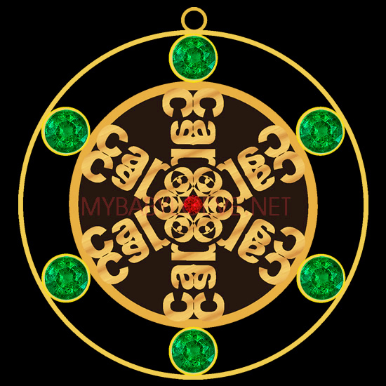 Carol Gold Ruby Emerald J66